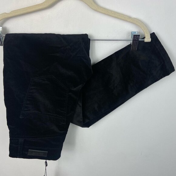 Nwt Revolve BlankNYC Moonglow Velvet Skinn Jeans Black Size 24 Velour Minimalist - Picture 11 of 11